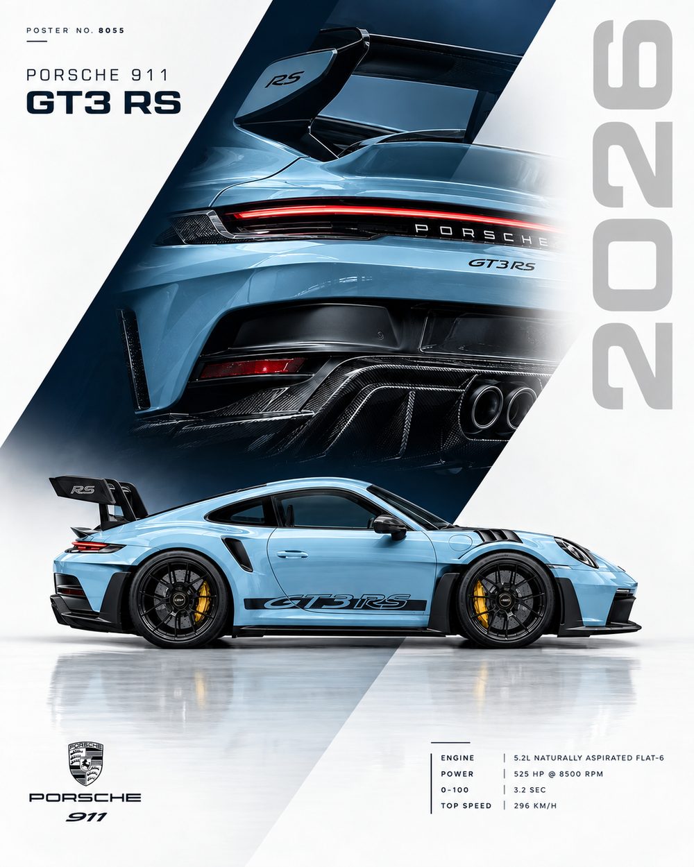 Porsche 911 GT3 RS poster